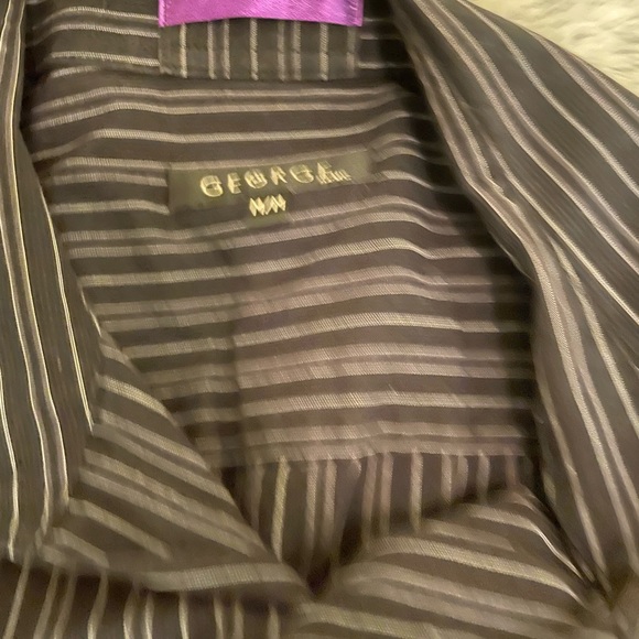 Men’s black and white button-down - Picture 2 of 3